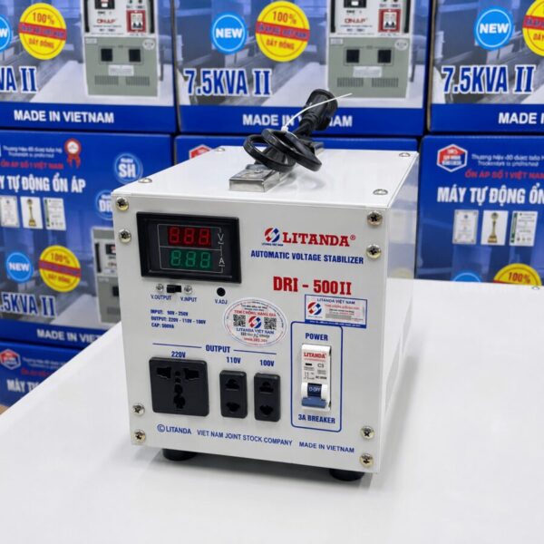 Ổn Áp 0.5KVA Dải 90-250V Litanda