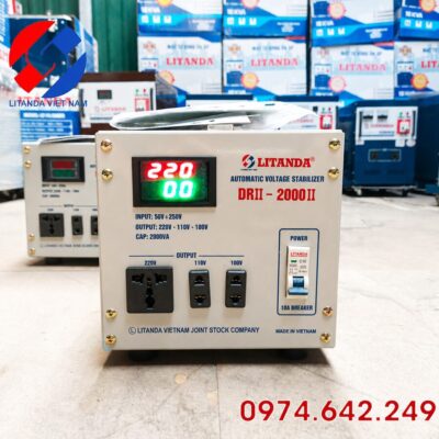 Ổn Áp 2KVA Dải 50-250V Litanda