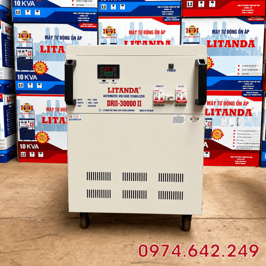 Ổn Áp 30KVA Dải 50-250V Litanda