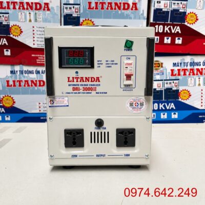 Ổn Áp 3KVA Dải 90-250V Litanda