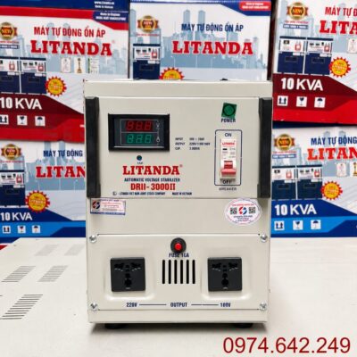 Ổn Áp 3KVA Dải 50-250V Litanda