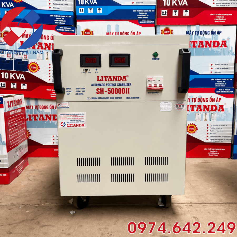 Ổn Áp 50KVA Dải 150-250V Litanda - Ảnh 2