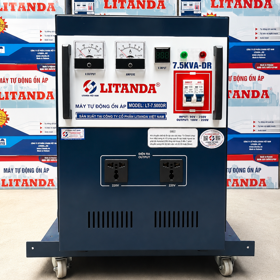 Ổn Áp 7.5KVA Dải 50-250V Litanda - Ảnh 2